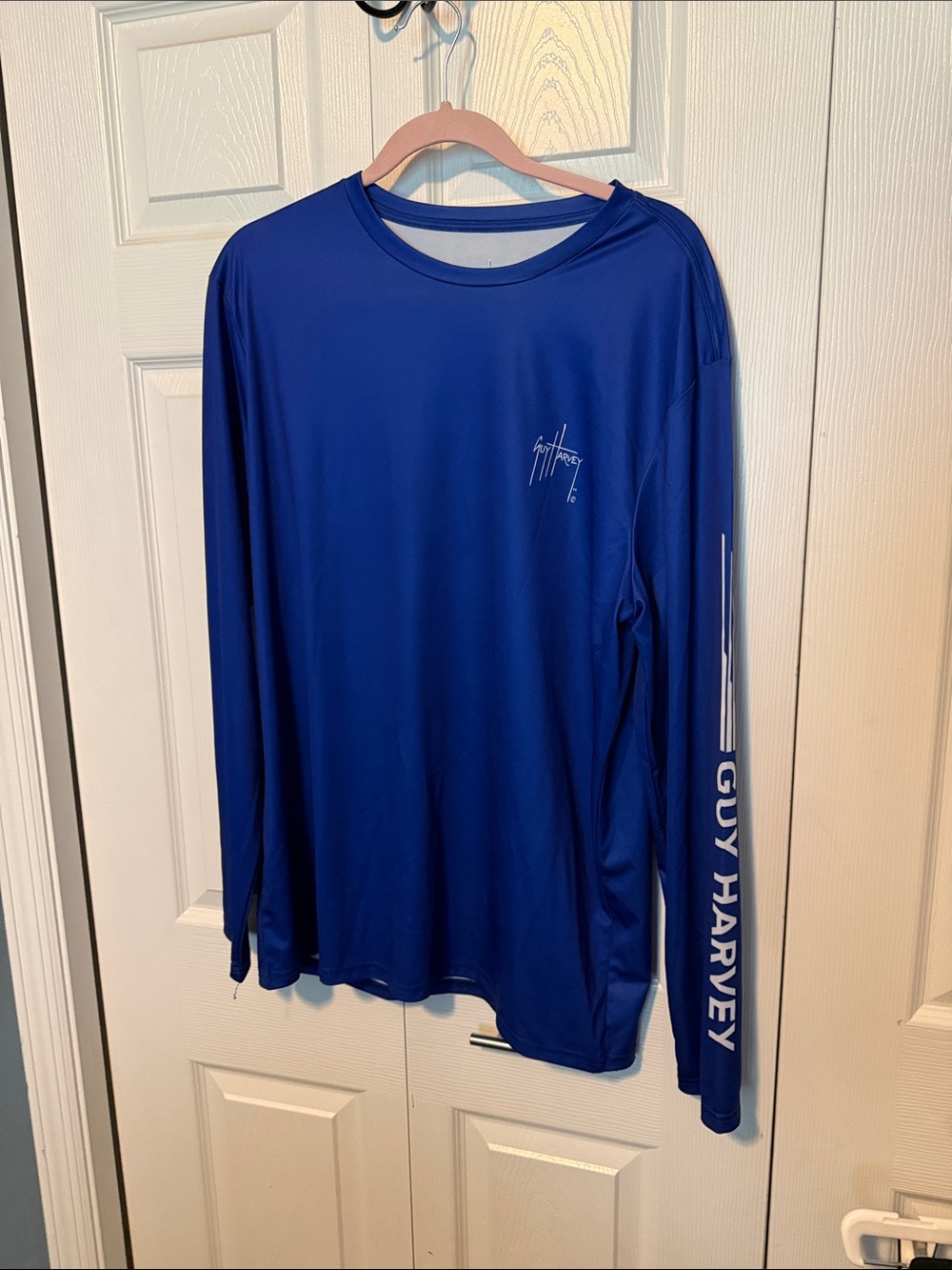 Guy Harvey Long-Sleeve Performance Shirt - Royal Blue